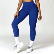 Quick drying tight fitting hip lifting yoga pants high waisted fitness pants for outdoor running exercise