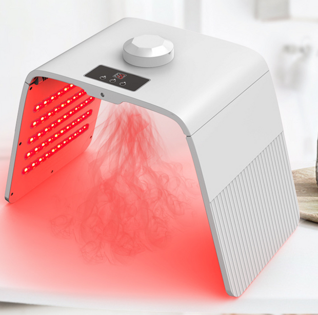 Household beauty rejuvenation spectrometer LED7 color light spray foldable photon rejuvenation instrument