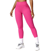 Quick drying tight fitting hip lifting yoga pants high waisted fitness pants for outdoor running exercise
