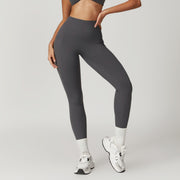 Quick drying tight fitting hip lifting yoga pants high waisted fitness pants for outdoor running exercise